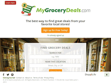 Tablet Screenshot of mygrocerydeals.com